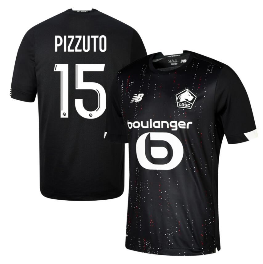 LOSC Lille Away Kit Soccer Jersey PIZZUTO #15 2020/21